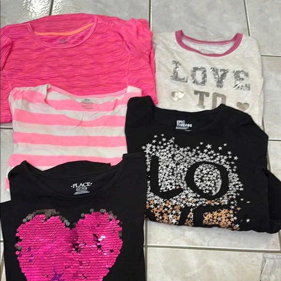 Colorful Graphic T-Shirts Set - Picture 1 of 11